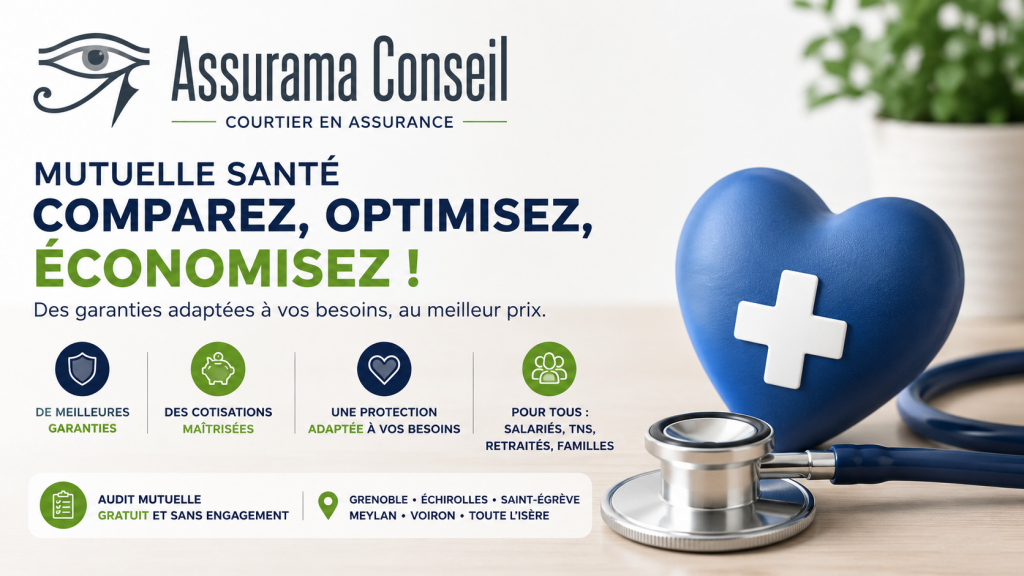 Mutuelle santé Grenoble : comparatif des garanties et cotisationsGrenoble - Assurama Conseil